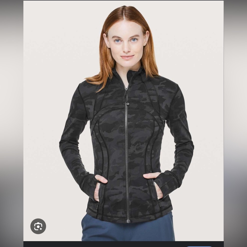 Lululemon black camo define jacket size:2